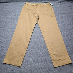 Gap Pants Mens 36x32 Brown Relaxed Fit Regenerative Cotton Chino Casual New